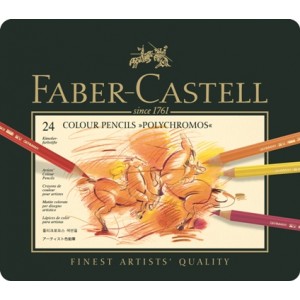 Faber Castell Pastelky Polychromos, 24 ks