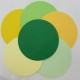 Fleurogami - zelenožltý set kruhový