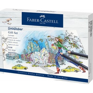Faber Castell Pastelky Goldfaber, darčekový set